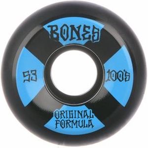 Bones Wheels 100's Black-Blue V5 Sidecut 53mm