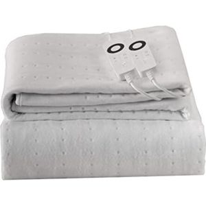 Verwarmde deken - Verwarmingsdeken - Elektrische bovendeken - Wit