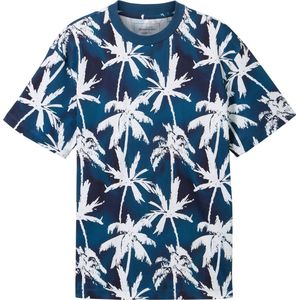 Tom Tailor T-shirt T Shirt Met Print 1042061xx12 35500 Mannen Maat - L