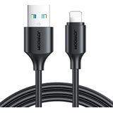 JOYROOM - USB-A naar Lightning kabel - Universele snel lader geschikt voor bijv. iPhone of andere toestellen met een Lightning aansluiting - 2 Meter - 2.4A - Zwart