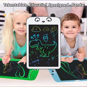 Snuffelvoordeel LCD Tekentablet voor Kinderen 8.5"" - Wit - Panda - Veilig voor de Ogen - Educatief Speelgoed - Inclusief Stylus - Cadeau voor Leren en Spelen - Kado - Speelgoed Vanaf 3 Jaar - Kids Tablet - Kindertablet - Tekenpad