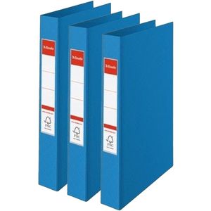 Esselte Ringband mappen/ordners - 6x - blauw - A4 - opbergen - kantoorartikelen