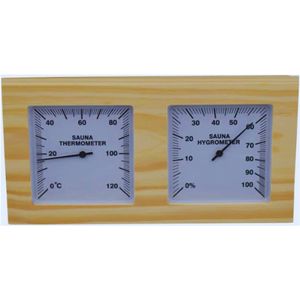 Thermometer Hygrometer Combi Meetinstrument voor de Sauna - Precisie Temperatuur- en Vochtigheidsmeting