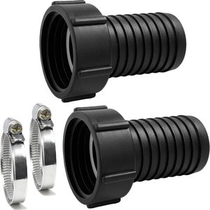 Universele IBC Adapter voor Tuinslang en Regenwatertank 60mm Binnendraad naar 50mm Tuit