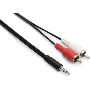 Bestekabels.nl Stereo-Audiokabel - 3,5 mm jack naar 2x RCA Male - Tulp kabel