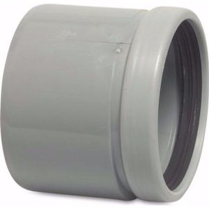 Verloopring excentrisch PVC-U 110 mm x 160 mm SN4 manchet x spie grijs KOMO/BENOR