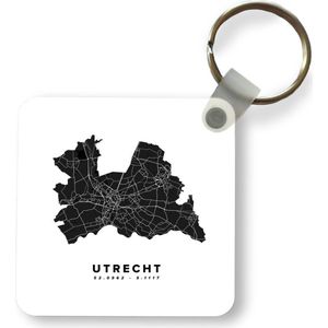 Sleutelhanger - Uitdeelcadeautjes - Utrecht - Nederland - Wegenkaart - Plastic