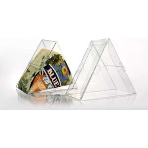 Plastiek Doosjes Driehoek 10,2x5,1x8,9cm Kristalhelder (25 stuks) | Geschenkdoos
