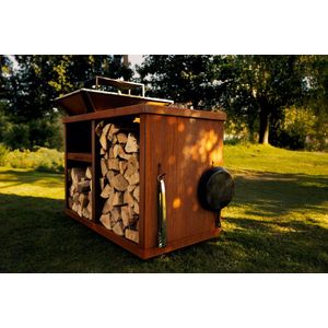 GoedMetVlees Grill Comfort - BBQ - Plancha - grill - cortenstaal - bakplaat - vuurschaal - buitenkeuken - werktafel