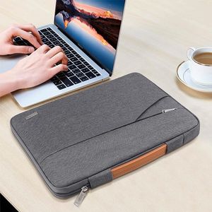 20 Inch Laptophoes Sleeve Case Cover voor 15,6 Inch Notebook Laptop Schokbestendig Draagtas Waterbestendige Computer Beschermhoes met Handvat, Donker grijs