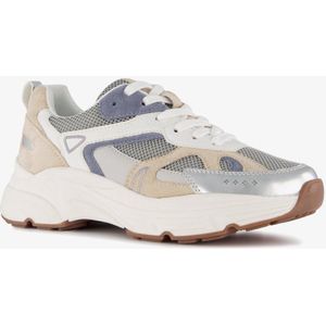 Blue Box dames dad sneakers beige zilver - Maat 36 - Uitneembare zool