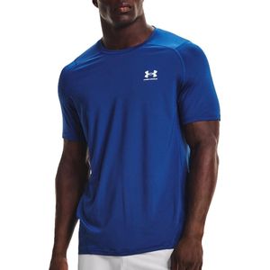Under Armour Under Armour HeatGear Fitted Shirt  Sportshirt - Maat XXL  - Mannen - blauw