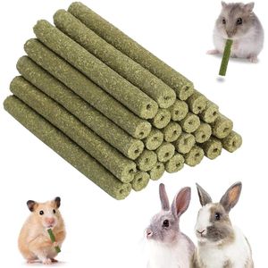 Hooisticks 25 stuks konijnenspeelgoed kauwspeelgoed voor konijnen chinchilla's hooistokken cavia's speelgoed voor haasjes hamsters molar.