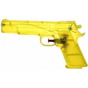 15x Voordelige gele speelgoed waterpistolen 20 cm