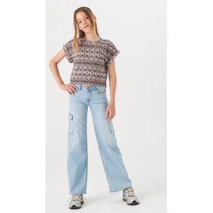 Garcia Low Waist Loose Fit Jeans Bleached Denim