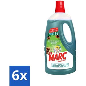 St. Marc - Multireiniger - Dennenfris - Biologisch Afbreekbaar - 1L - Voordeelverpakking - 6 stuks