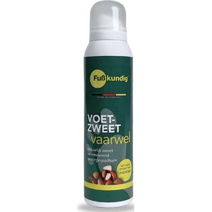 Fußkundig voetzweet vaarwel 150ml - verzorgende schuimformule - 100% vegan - ultrazachte verzorging voor de voeten - aanbevolen door pedicures! - unieke feel-good behandeling -