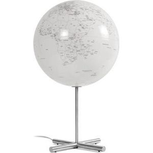globe Lamp 30cm diameter RVS wit met verlichting NR-0331GLGL-GB