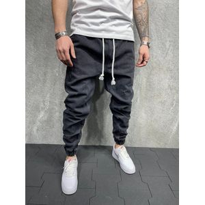 Cargobroek met Zakken Jongens Mannen Hip Hop 2023 Joggingbroek Joggers Broek Tactische Heren Broek Cargo Mannen Kleding - W33