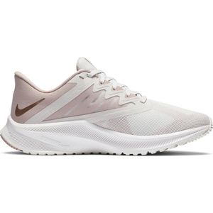Nike Quest 3 Sportschoenen - Maat 36 - Vrouwen - wit - lichtroze - brons