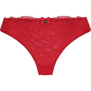 Hunkemöller Dames Lingerie String Marine - Rood - maat L