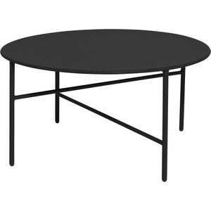 Lisomme Mila metalen tuin salontafel zwart - Ø 70 cm