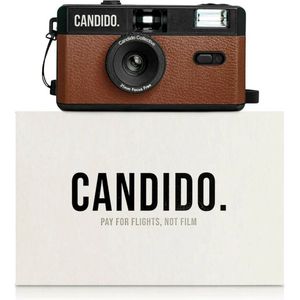 Herbruikbare Candido film camera (bruin)
