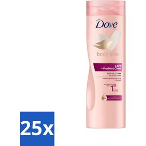 Dove - Body Love - Care & Glow - Zijdezachte verzorging - 300 ml - Bulkverpakking - 25 stuks