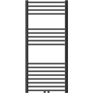 Badkamerradiator Sahara 600x1200 mm antraciet recht met middenaansluiting