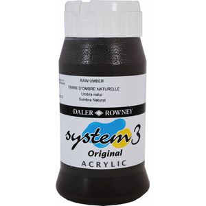 Acrylverf raw umber 500ml| Daler Rowney