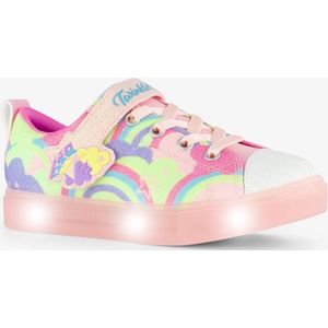 Skechers Twinkle Toes meisjes sneakers unicorns - Roze - Uitneembare zool - Maat 35