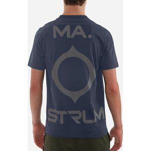 MA.Strum Oversized back logo print tee - ink navy