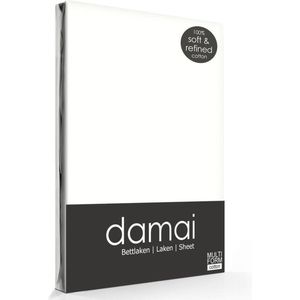 Damai - Laken - Katoen - 160x260 cm - Woolwhite