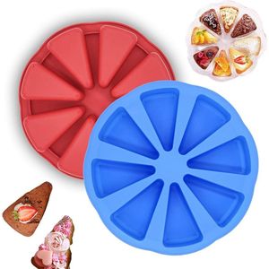 Siliconen quichevorm 8 holtes scones pan - Driehoek taartschijf pizzacakevorm - Muffin tin brownie cakevorm - Voor quiche scone chocolade - Keuken bakvormen