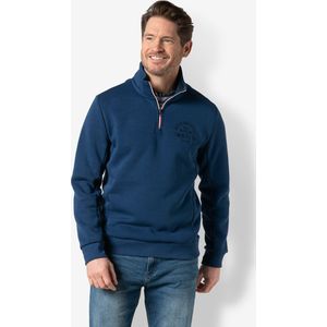Twinlife Heren sweat half zip - Sweaters - Sterk - Elastisch - Blauw - L