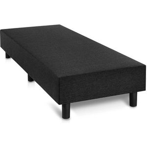 Sweet sleep Boxspring Otto zwart (110x200) zonder matras, zonder hoofdboord en zonder topper.