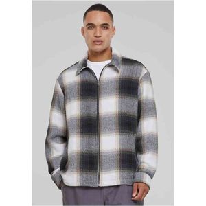Urban Classics - Zipped Shirt Jacket Longsleeve shirt - S - Beige/Zwart