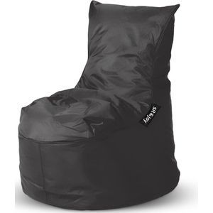 Zitzak 'Dolce' Black (Zwart) | Volwassenen | Indoor & Outdoor | Waterbestendig | Dubbel gestikt | Gevuld met Flexipearl® | Sit&Joy®