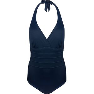 MAGIC Bodyfashion Halter Swimsuit Dames Badpak Navy Blue - Maat XL