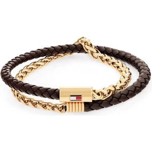 Tommy Hilfiger TJ2790563 Heren Armband - Leren armband