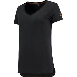 Tricorp 104006 T-Shirt Premium V Hals Dames - Zwart