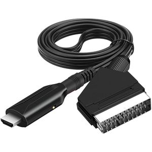 SCART naar HDMI Adapter - Video en Audio Converter - 1080p/720p geschikt voor HDTV VHS Xbox PS3 Sky DVD Blu-ray