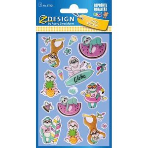 AVERY Doel Vorm ZDesign KIDS Glanzende Sticker 'Luiaard