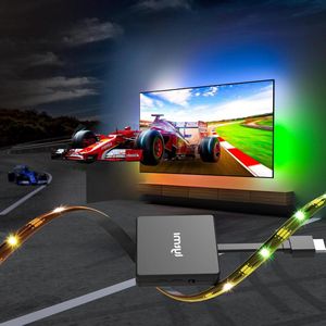 LED Strip TV achtergrondverlichting met HDMI 2.0 Sync Box Stick en lichtstrips - RGBIC ledverlichting - 25~55 inch televisie - snijbaar - synchronisatie - games - muziek - films