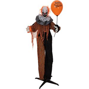 Halloween Figuur | Horror Clown met Ballon | Animatronic | 170 cm