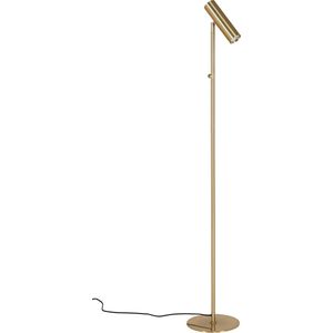 House Nordic Parijs - staande vloerlamp LED - messing goud-look - industrieel - H 150cm