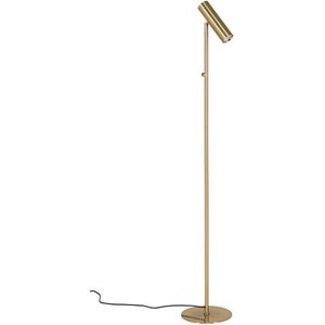 House Nordic Parijs - staande vloerlamp LED - messing goud-look - industrieel - H 150cm