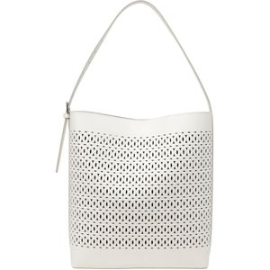 Marc O'Polo Schoudertas Alka Hobo Bag White Cotton Crème