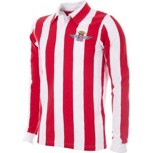 COPA - Atletico de Madrid 1939 - 40 Retro Voetbal Shirt - M - Rood; Wit