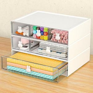 Ladebox bureau-organizer stapelbaar - 3 stuks voor make-up en sieraden Bureau Organizer